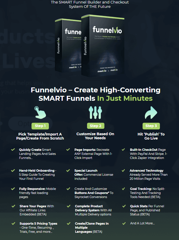 Funnelvio - how to use instant funnel builder