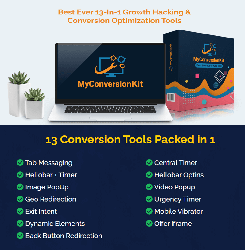 MyconversionKit features - Marketing Software Lifetime software discount deals